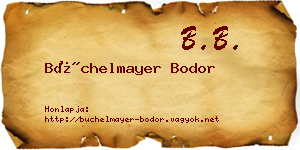 Büchelmayer Bodor névjegykártya